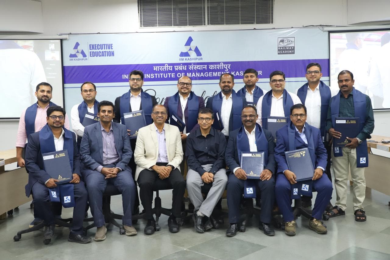 IIM Kashipur Executive Education Rail Management program participants