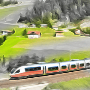 Image of train on track